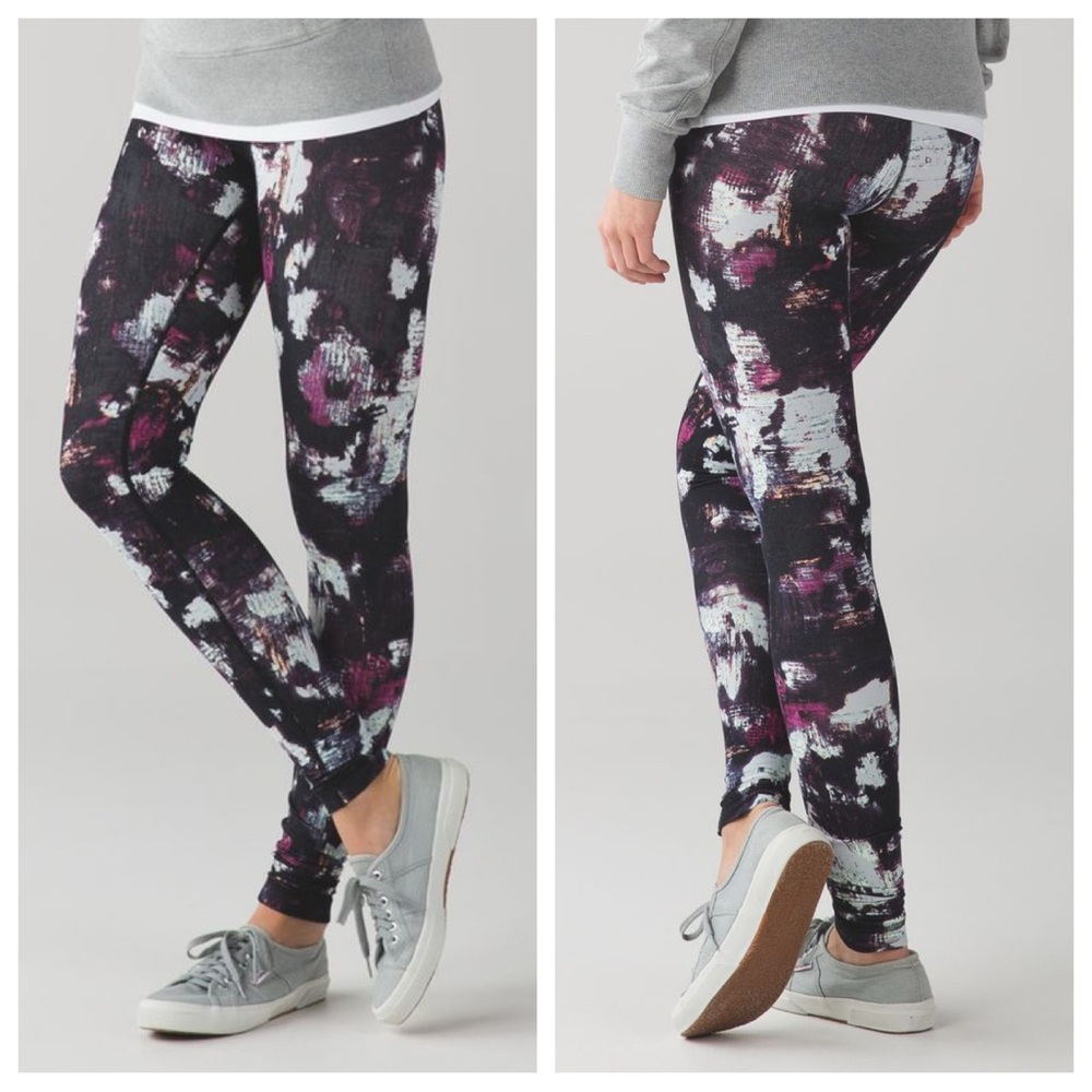 🤩 Lululemon Wunder Under Crop III Kara Blossom Multi Sz 6